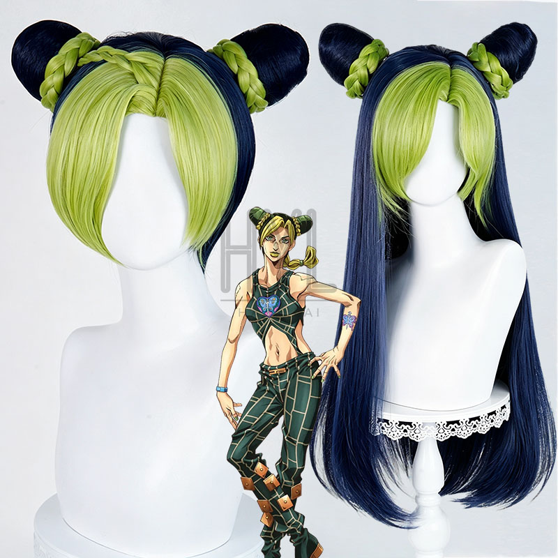 Women'S Yellow Accessories - Perruque de Cosplay Anime JOJO Jolyne