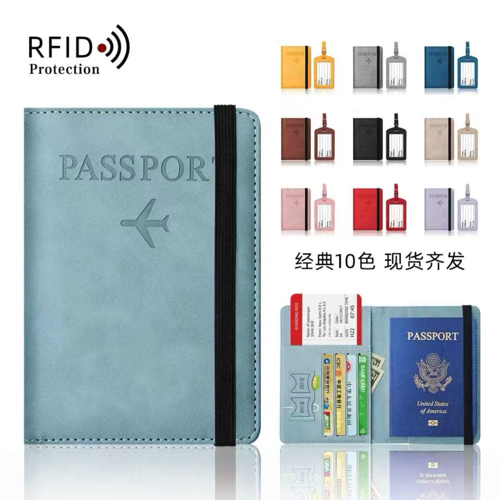 Women Accessories Business - Porte-passeport de voyage en cuir PU,