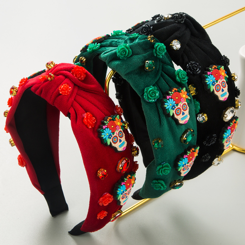 Women'S Accessories Flannels - Nouveau serre-tête d'Halloween en flanelle, motif