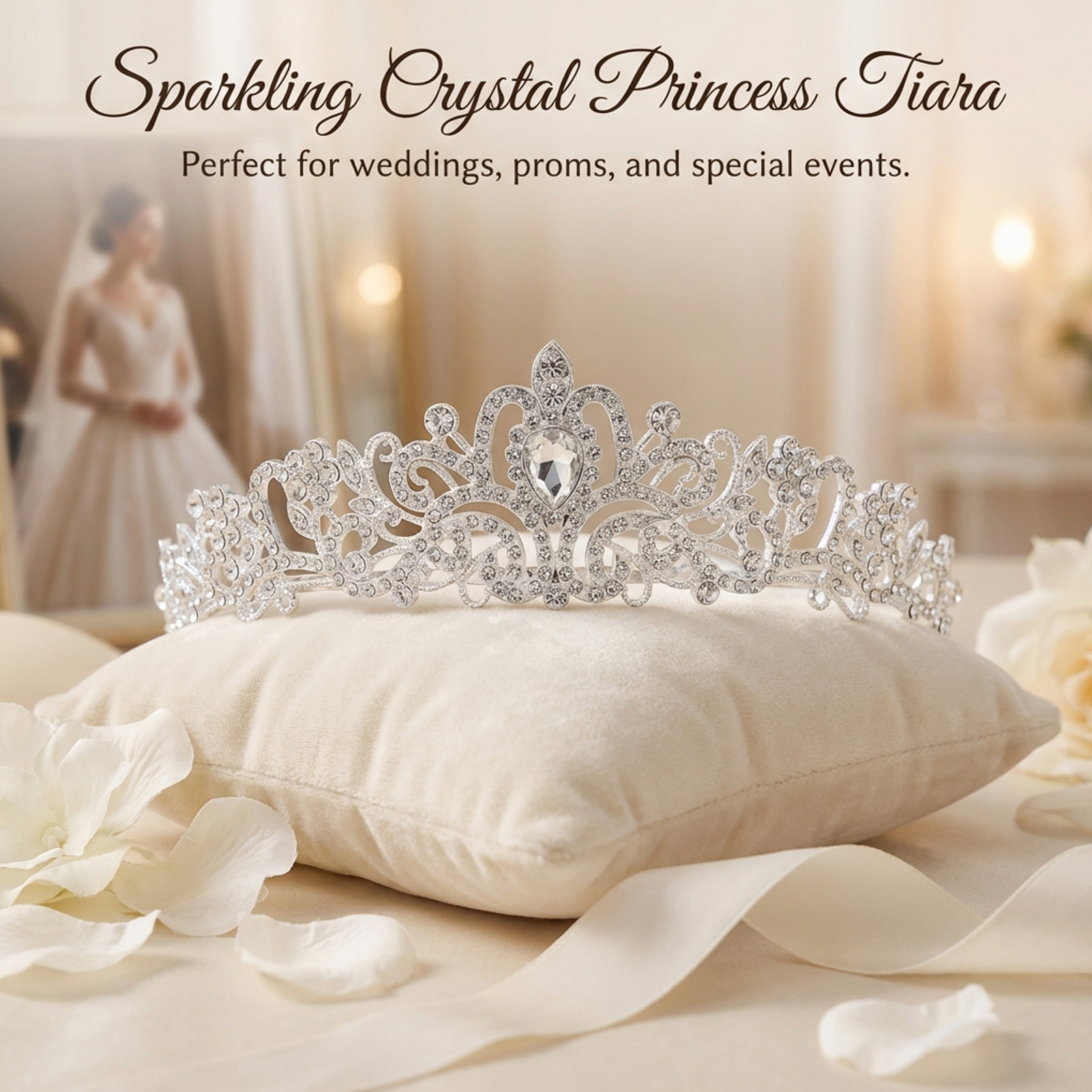Couronne de mariée élégante, d - Women'S Wedding Accessories avis et prix