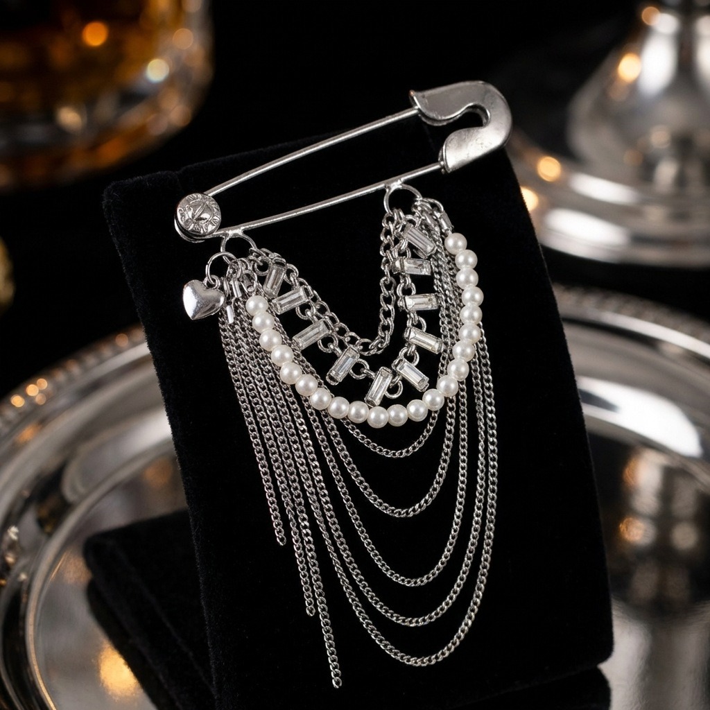 Broche florale à pompon de lux - Women'S Affordable Accessories avis et prix