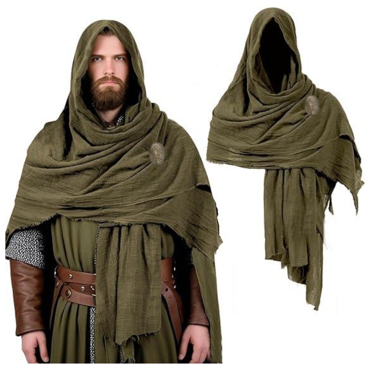 Cape médiévale avec capuche po - Women'S Viking Accessories avis et prix