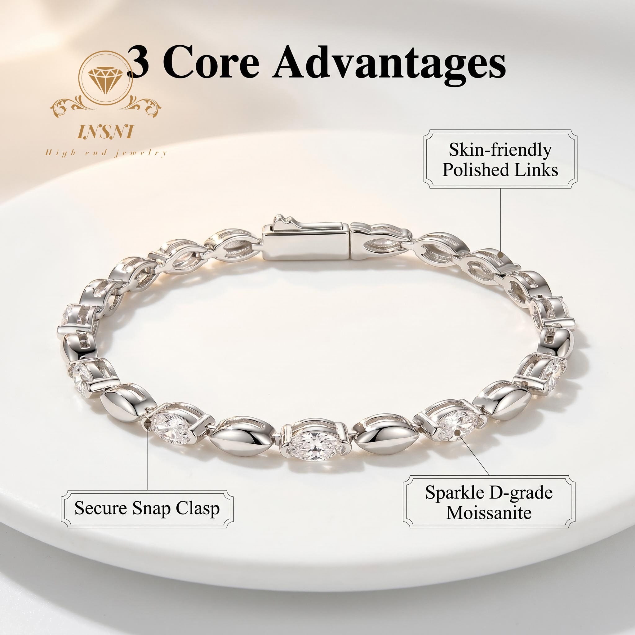 Bracelet en argent sterling S9 - Women'S Affordable Accessories avis et prix