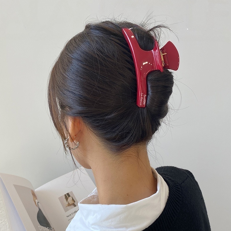 Pince à cheveux rouge de Noël  - Women Accessories Business avis et prix