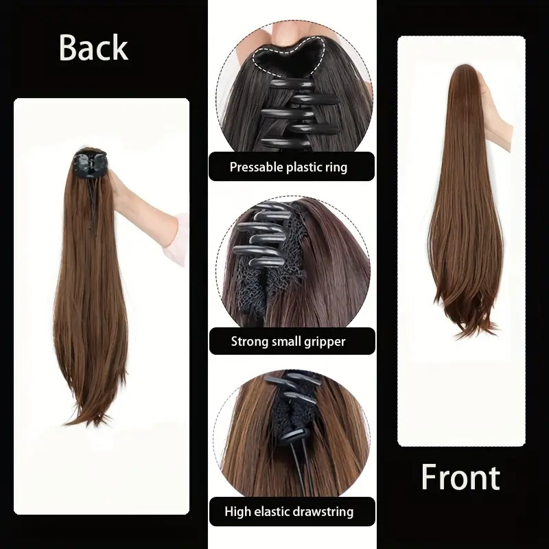 Queue de cheval synthétique él - Hair Claw Clip Set avis et prix