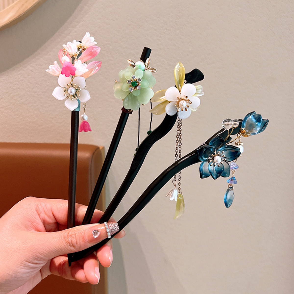 Épingle à cheveux en bois avec - Women Accessories For Hand avis et prix