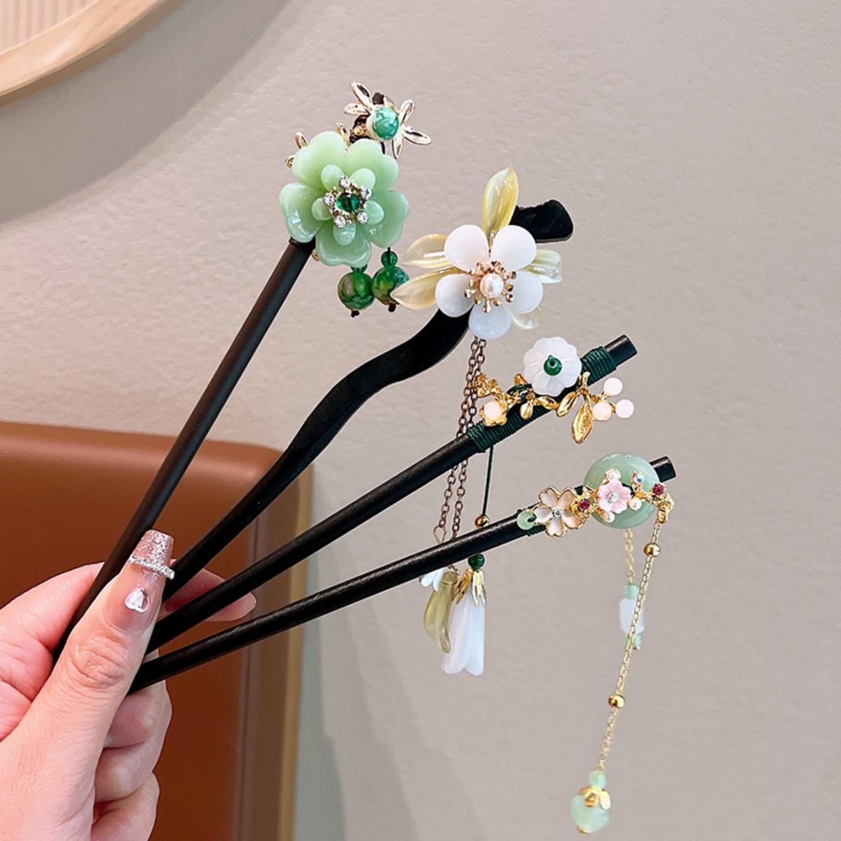 Épingle à cheveux en bois avec - Women Accessories For Hand avis et prix